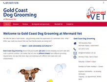 Tablet Screenshot of goldcoastdoggrooming.com.au